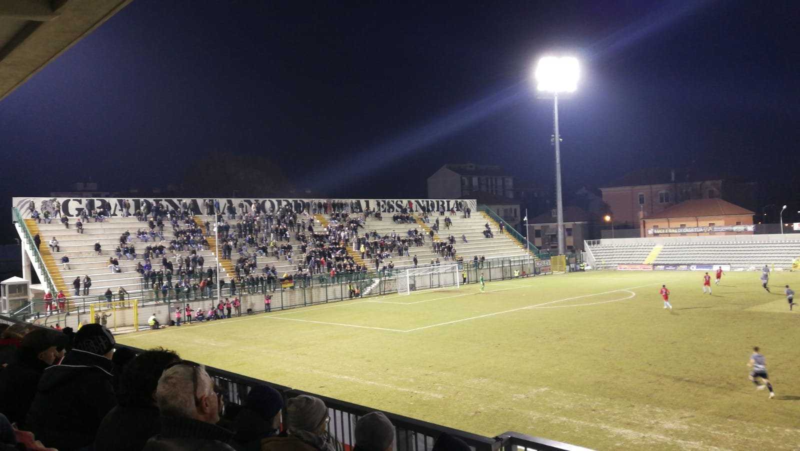Alessandria-Olbia: tifosi in silenzio e nessuno striscione al Moccagatta