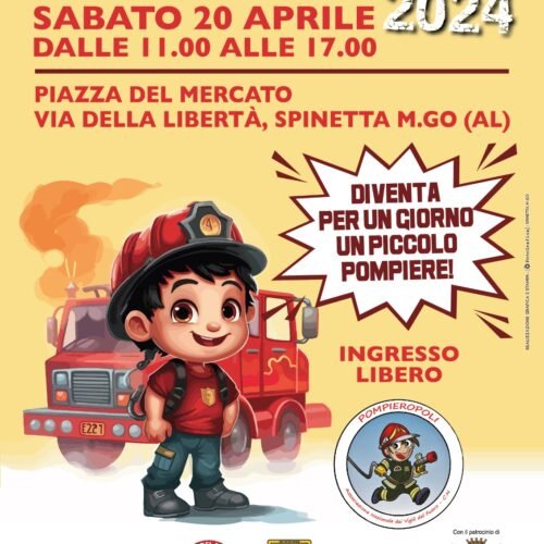 Diventare un piccolo Vigile del Fuoco per un giorno: sabato a Spinetta c’è Pompieropoli