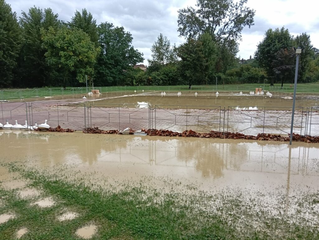 piscine cassine allagate maltempo 28 agosto 2025