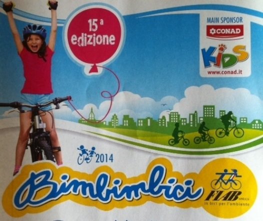 Bimbinbici: torna domenica il piacere di vivere la citta’ sulle due ruote