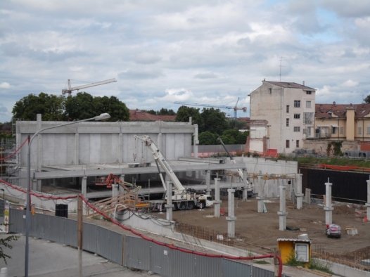 Ex Demar: cominciata la costruzione del supermercato Esselunga e del parcheggio multipiano