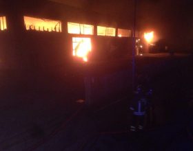 Incendio di un capannone a Basaluzzo