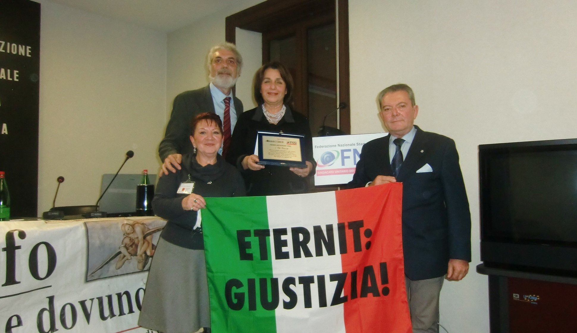 Lotta all’amianto: Casale e Afeva premiate dalla Federazione Stampa Italiana e Articolo 21