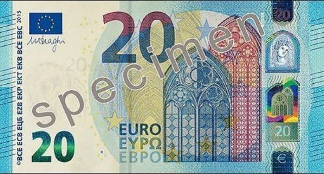 Ecco la nuova nuova banconota da 20 euro