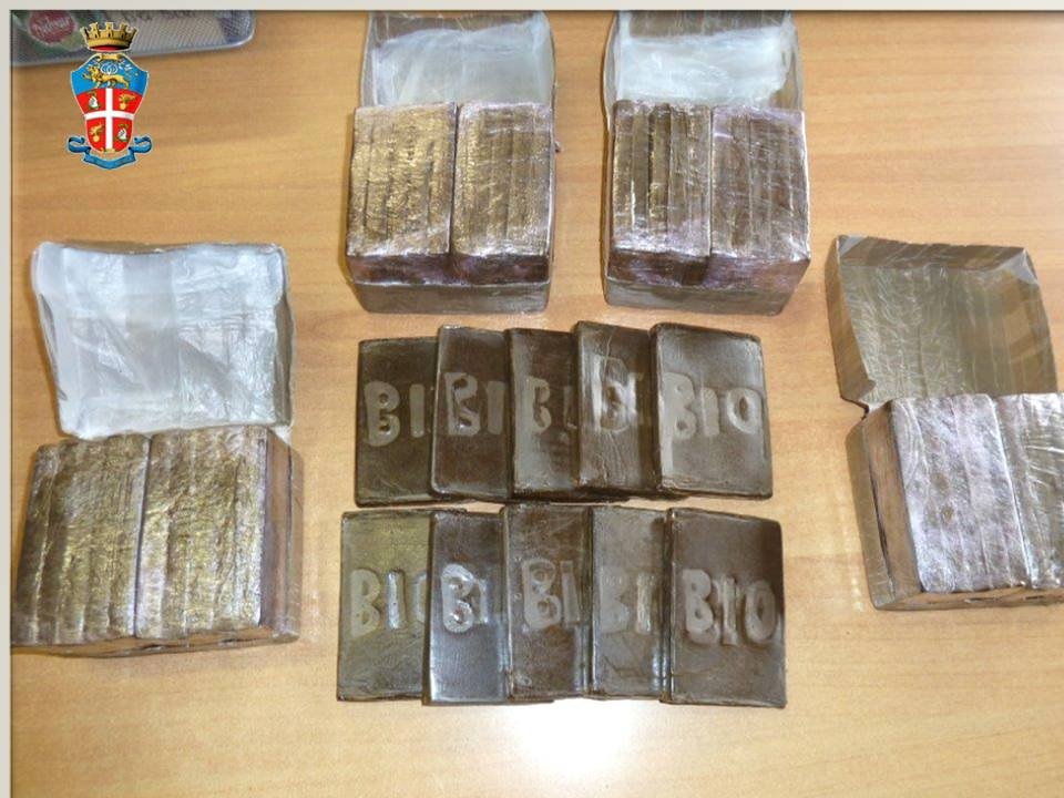 I Carabinieri sequestrano 5 kg di hashish del valore di 50 mila euro