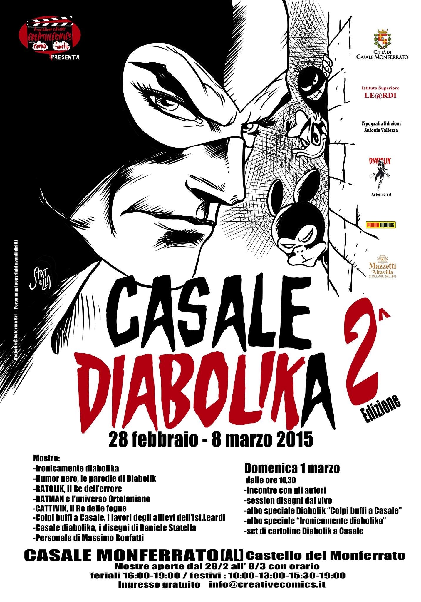 Casale Diabolika 2: al via la mostra dedicata all’eroe mascherato
