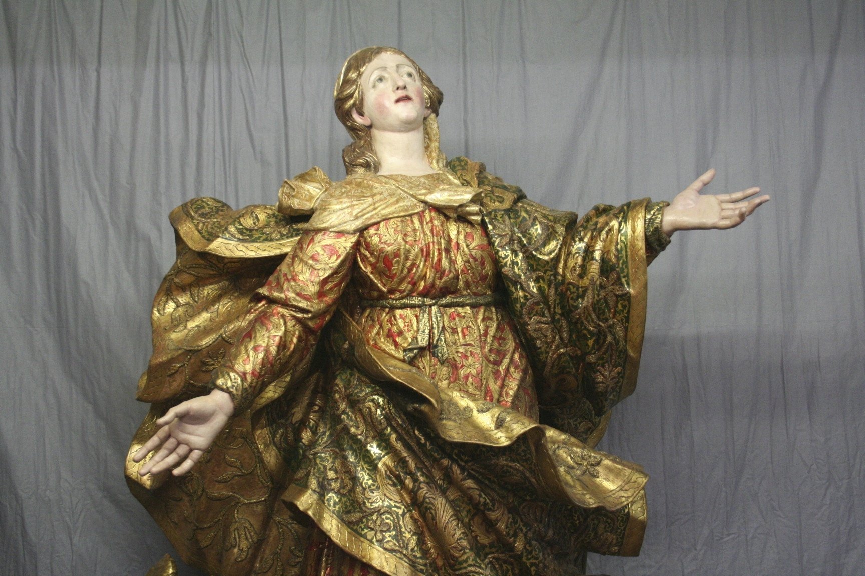 La grande statua della Madonna Assunta ritorna a Santa Maria di Castello [FOTO]