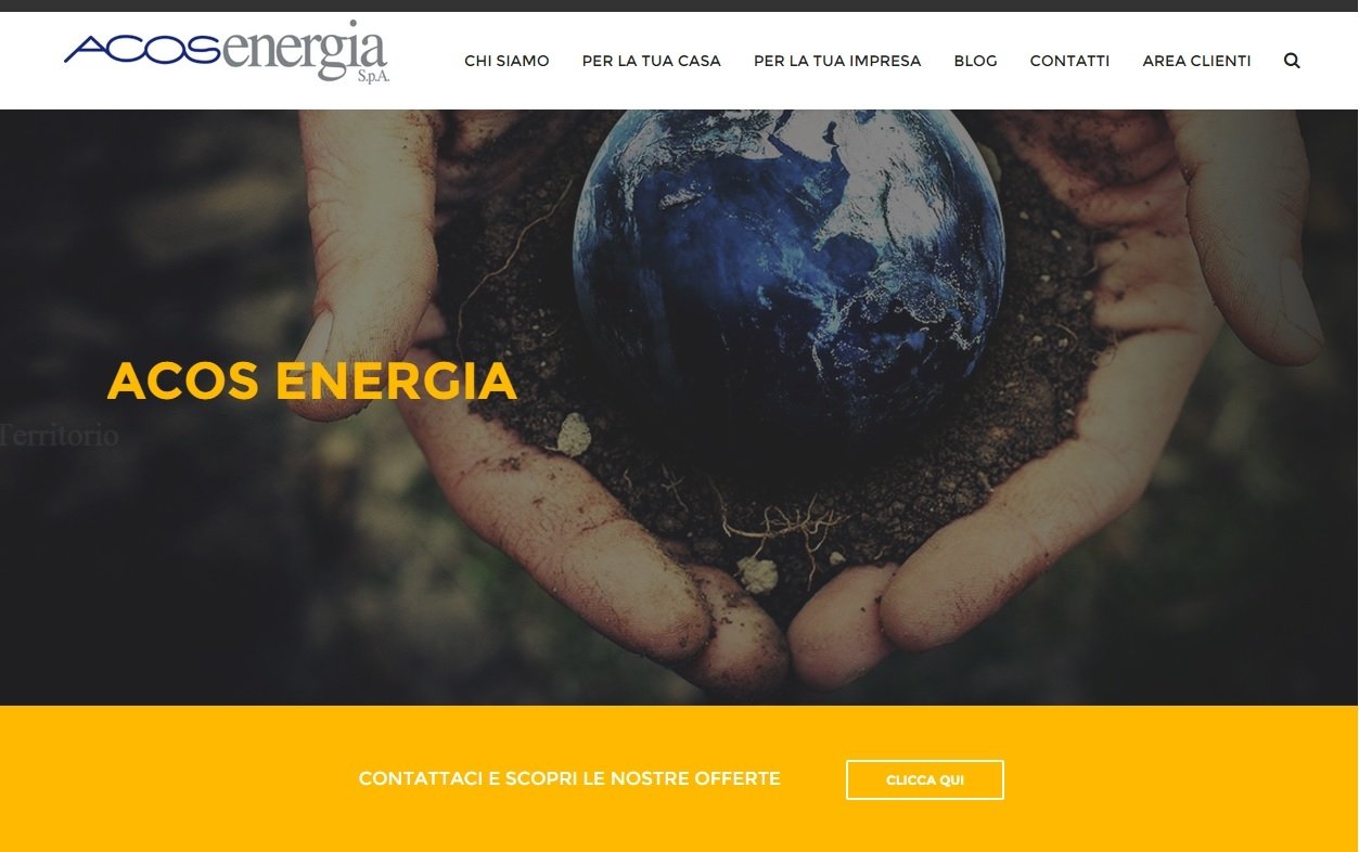 Nuova veste grafica per il sito web di Acos Energia