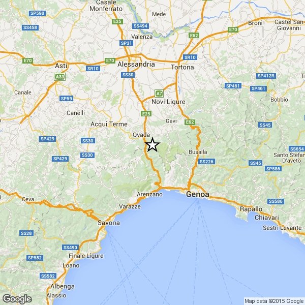 Terremoto di magnitudo 3.2 a Rossiglione. Centinaia di chiamate anche ai Vigili del Fuoco di Alessandria