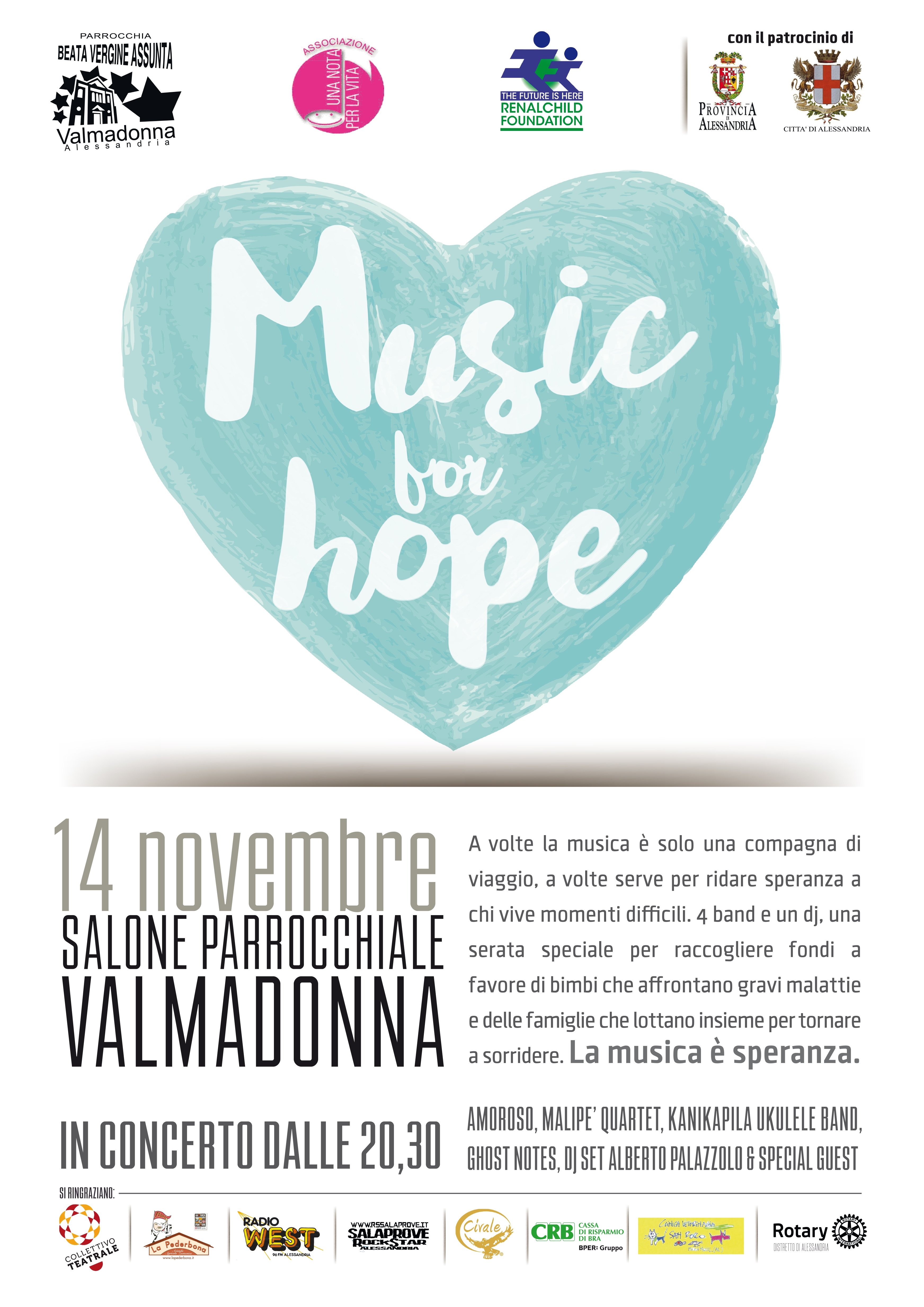 Music for Hope: la musica sostiene la ricerca