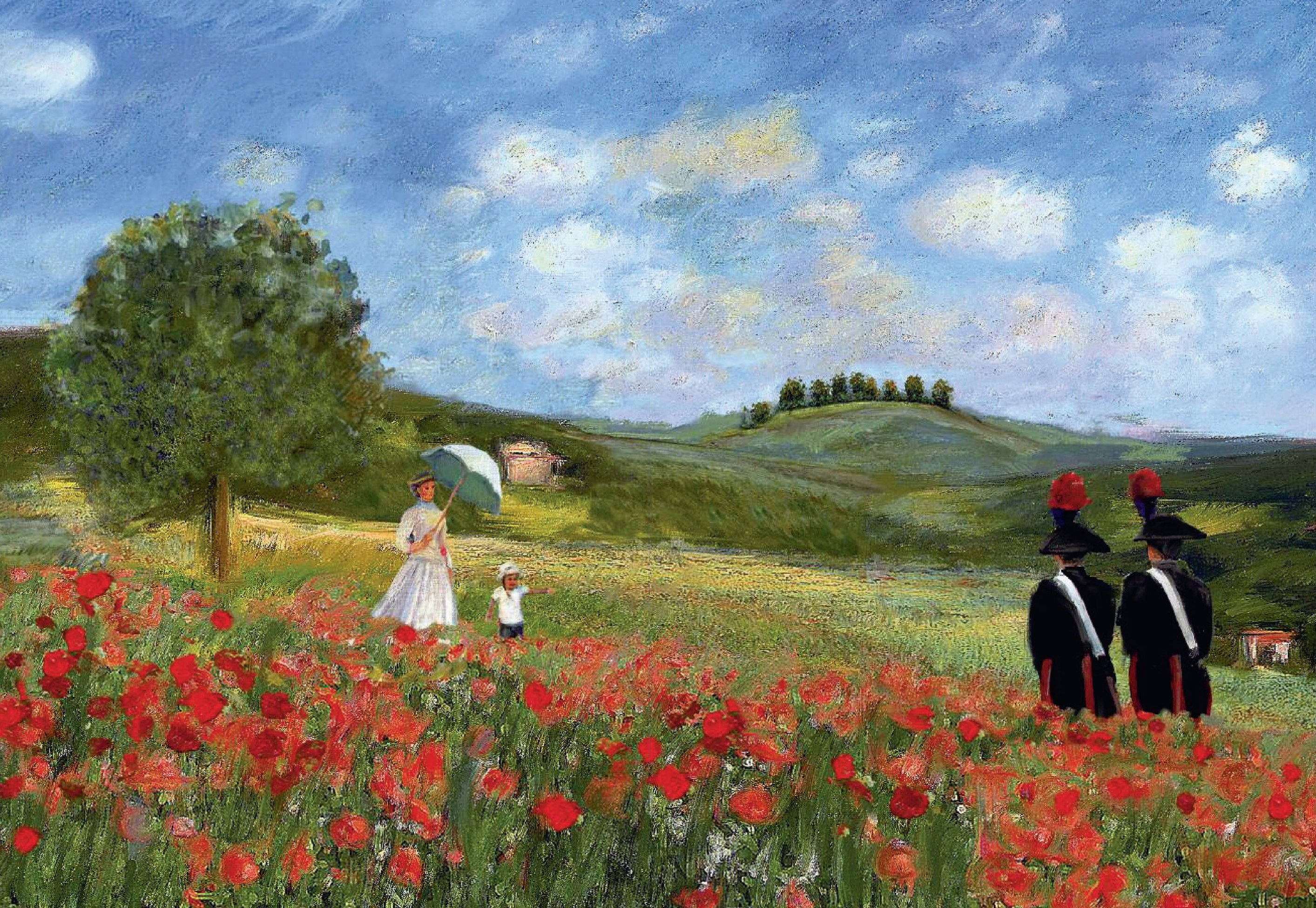 I Carabinieri tra le grandi opere di Monet, De Chirico, Dalì e Carrà nel calendario 2016 dell’Arma