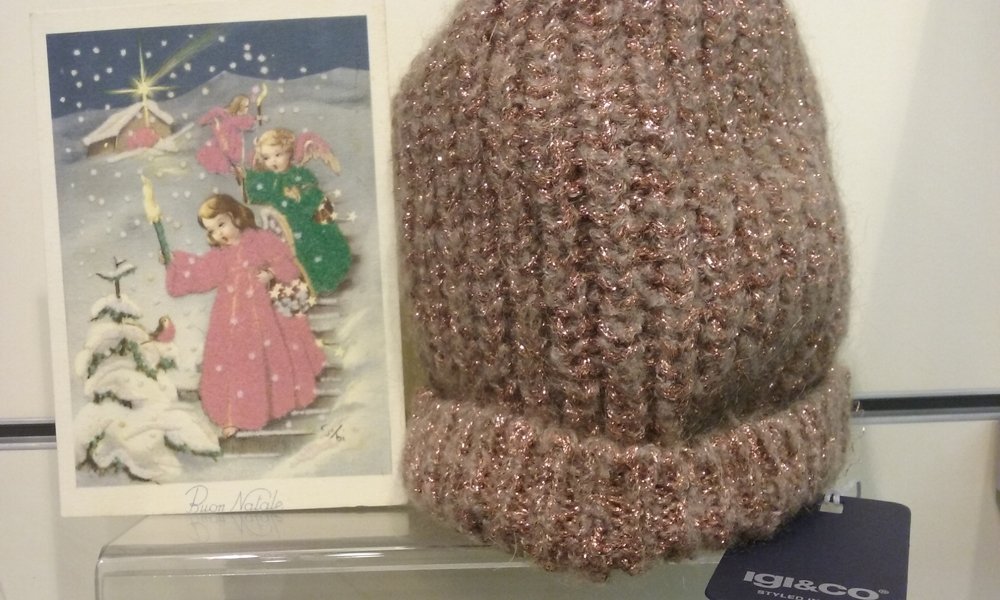 Cappello da donna tricot rosa