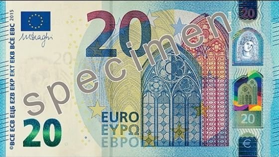 Da oggi le nuove banconote da 20 euro