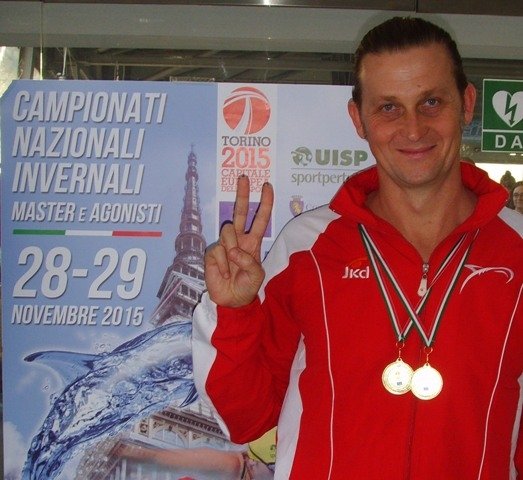 Nuoto: doppio oro tricolore per un campione alessandrino Master