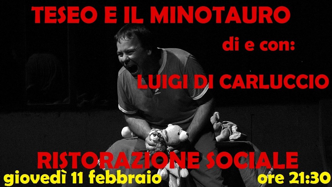 La paternità raccontata nello spettacolo “Teseo e il minotauro” con Luigi Di Carluccio