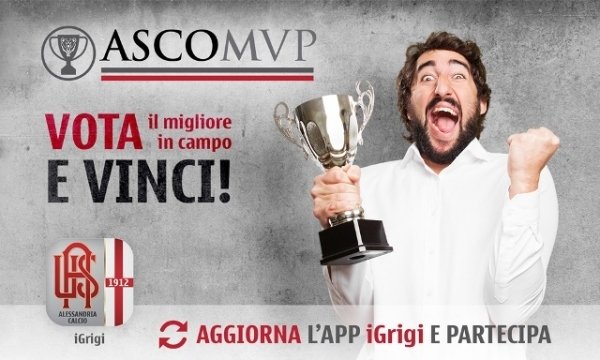 AscoMVP: vota il miglior giocatore grigio di Alessandria-Bassano