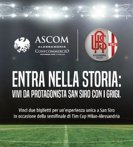 A San Siro coi Grigi: Ascom lancia un concorso per vivere la semifinale col Milan vicino ai protagonisti