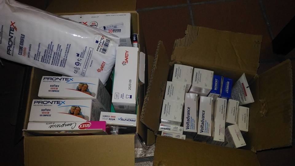 Raccolta farmaci per missioni umanitarie a Gaza e in Kurdistan