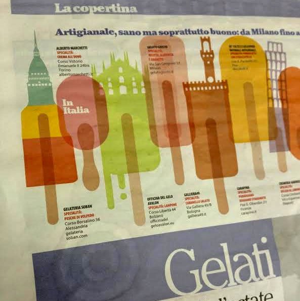 Per Repubblica la gelateria Soban è tra le “top ten del Belpaese”