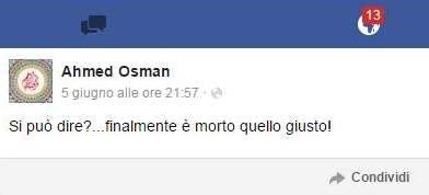 La Lega Nord reagisce contro il post su Facebook dopo la tragedia di Buonanno: l’autore si scusa