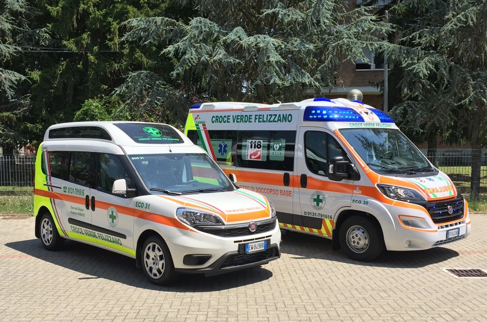 Taglio del nastro domenica per la nuova ambulanza e il mezzo disabili della Croce Verde di Felizzano 