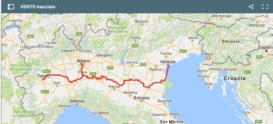Con il progetto “Vento” Torino e Venezia collegati da percorsi ciclabili