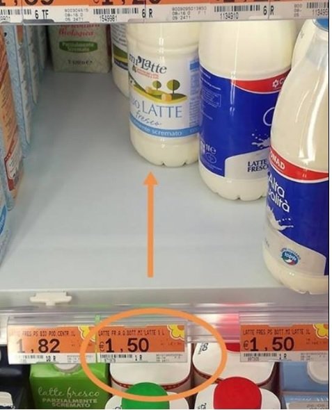 E’ il “nostro” latte, ma costa meno a Viareggio. La Centrale spiega “non siamo noi a decidere il prezzo sugli scaffali”