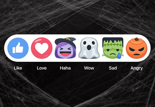 Halloween sbarca su Facebook: ecco le nuove mostruose reazioni