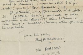 La lettera di Lennon a McCartney alla fine dei Beatles