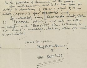 La lettera di Lennon a McCartney alla fine dei Beatles