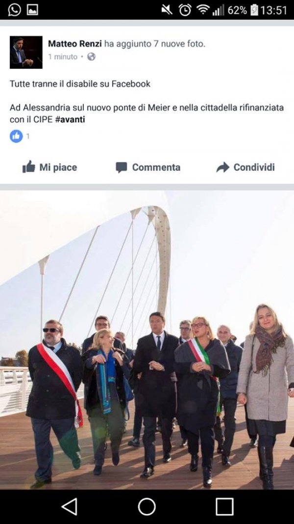 “Non mi sono offeso”: il protagonista della foto non postata sul profilo di Renzi spegne la polemica