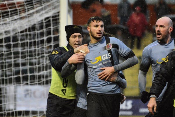 Alessandria: sotto la pioggia spunta Bocalon, Piacenza piegato 1-0