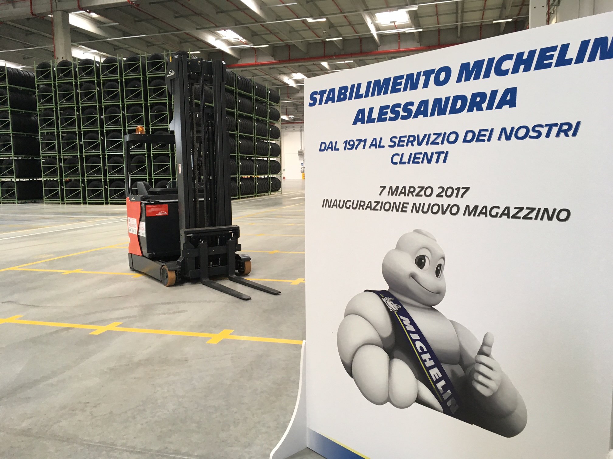 Michelin sempre più grande: a Spinetta un nuovo magazzino
