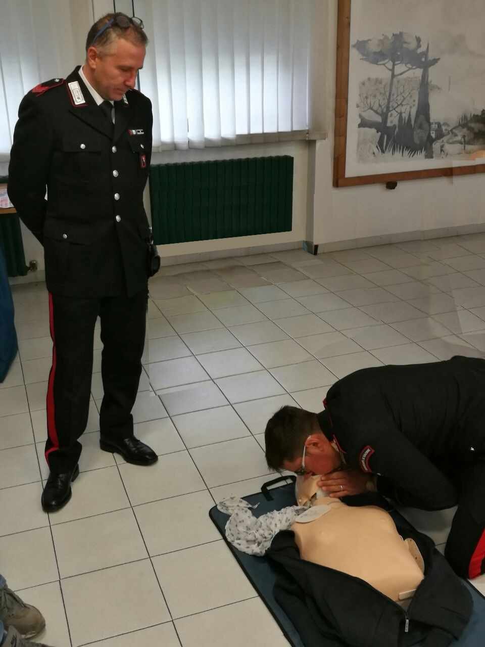 Lezione di primo soccorso per i Carabinieri dell’acquese
