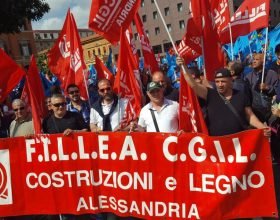 Anche i lavoratori alessandrini alla manifestazione di Bologna