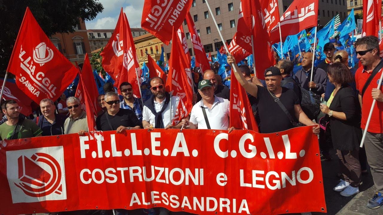 Anche i lavoratori alessandrini alla manifestazione di Bologna