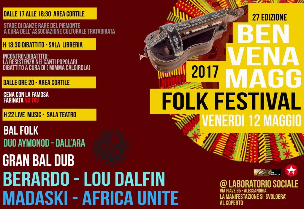 Torna il folk festival “Ben Vena Magg”