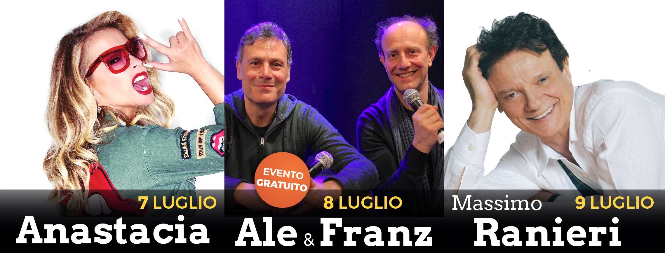 Anastacia, Ale e Franz e Massimo Ranieri stanno per arrivare a Tortona