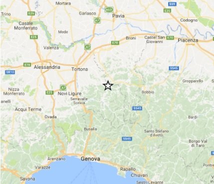 Due lievi scosse tra San Sebastiano Curone e Montacuto