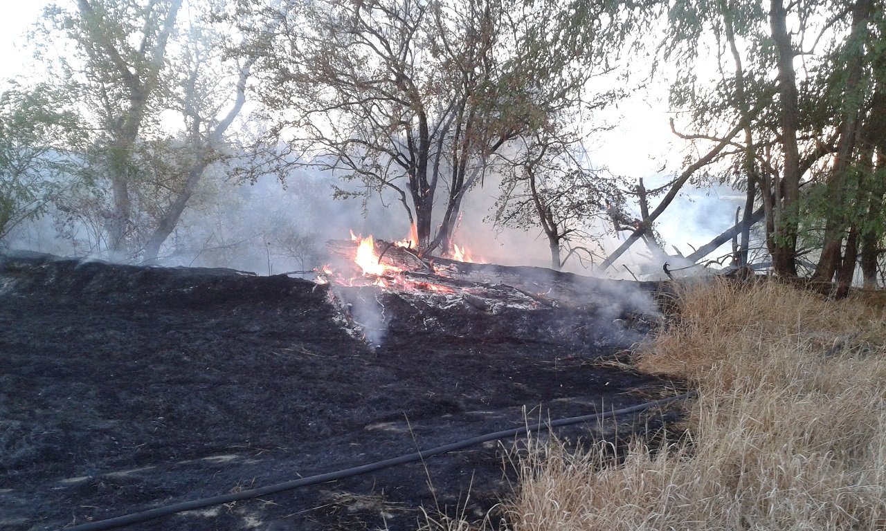 Incendio domenica all’interno della Riserva naturale del torrente Orba