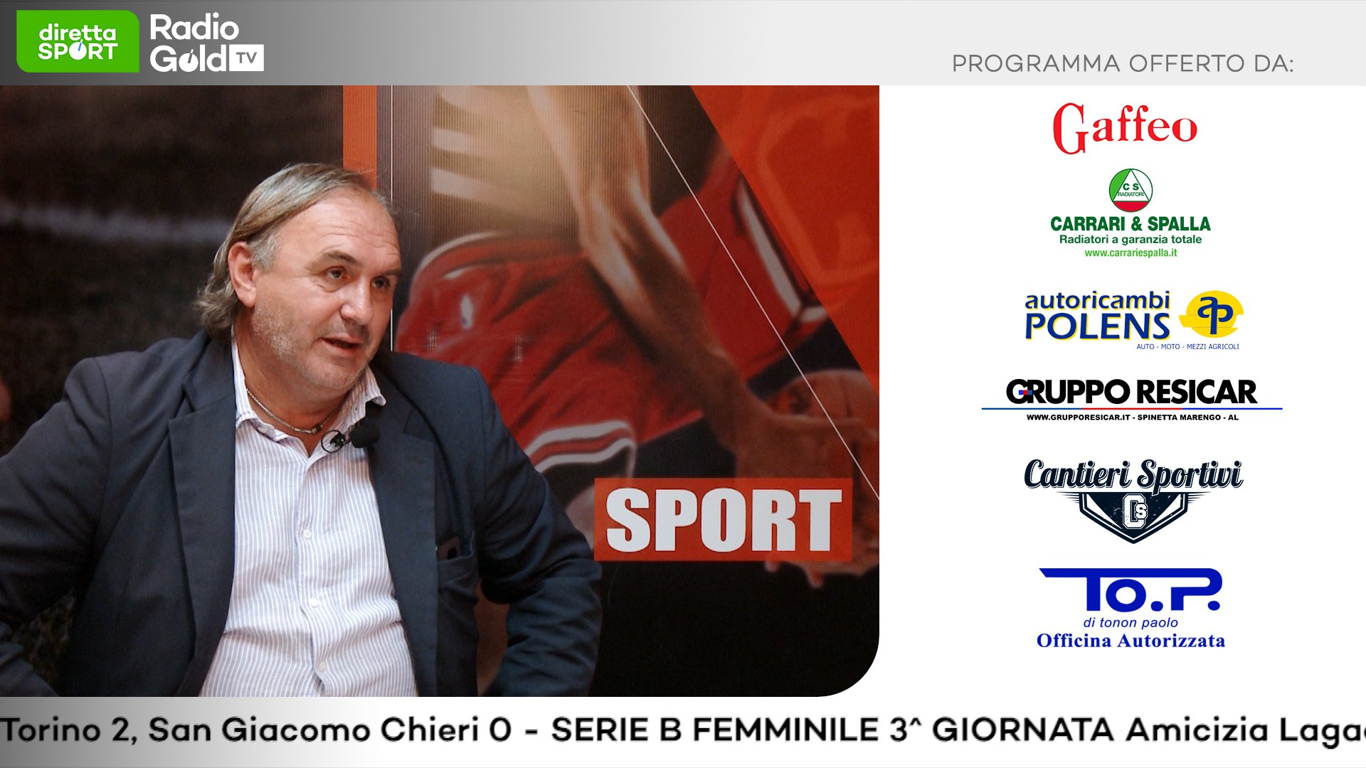Promozione e Calcio Femminile: su Radio Gold Tv mister Arturo Merlo