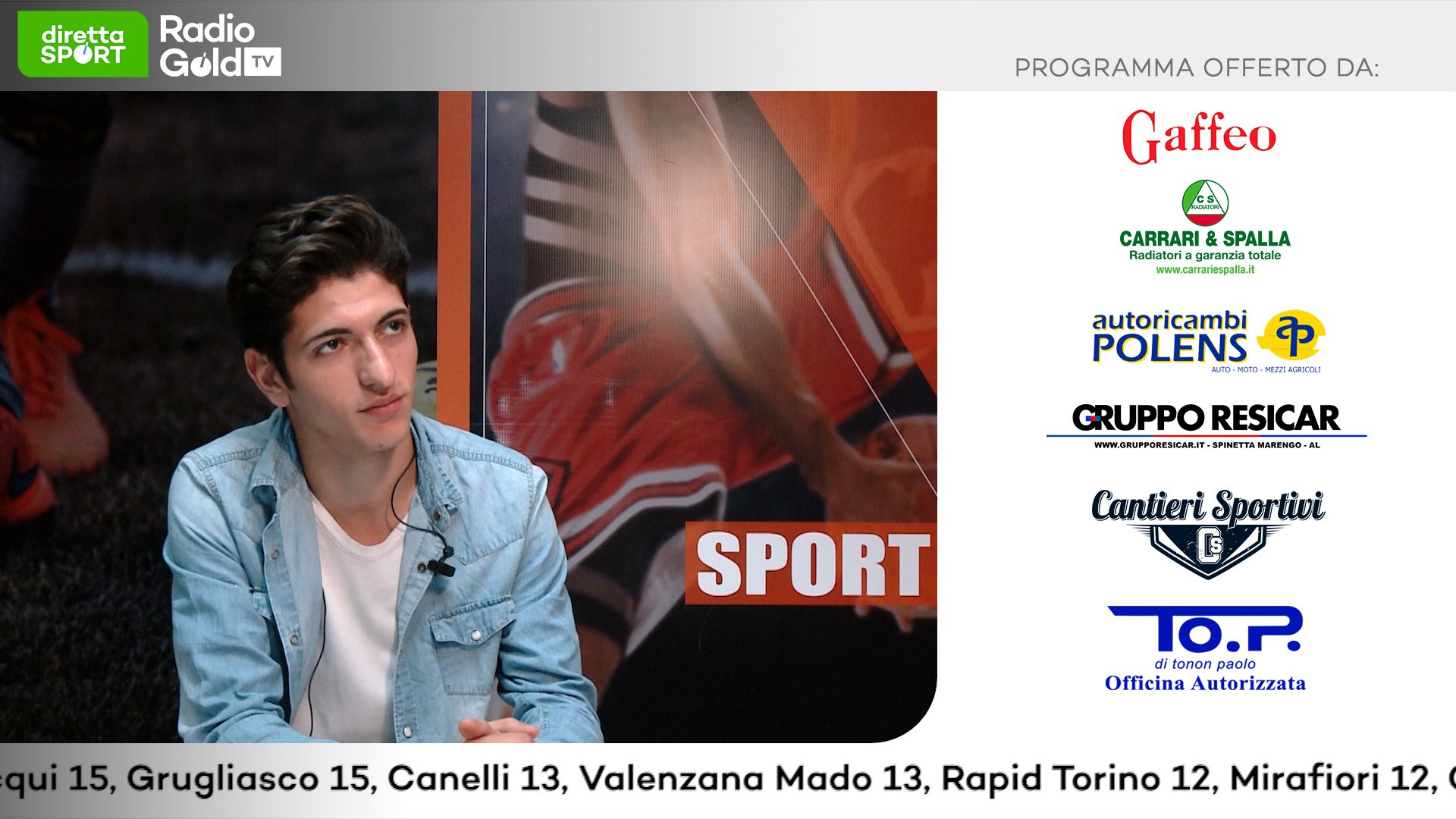 Promozione: su Radio Gold Tv Lorenzo Grimaldi, difensore del Savoia