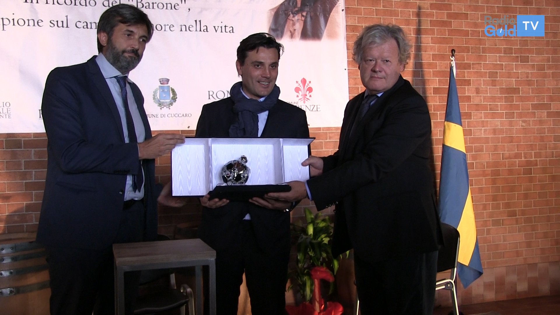 Vincenzo Montella premiato a casa Liedholm