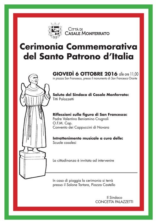 Cerimonia Commemorativa del Santo Patrono d’Italia