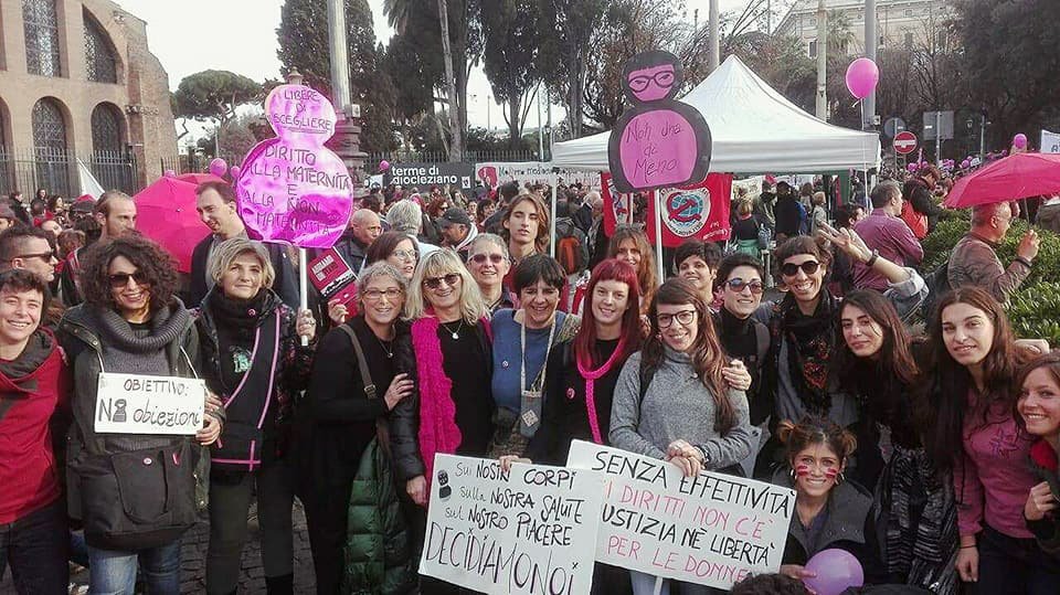 Non una di meno a Roma per dire no alla violenza sulle donne