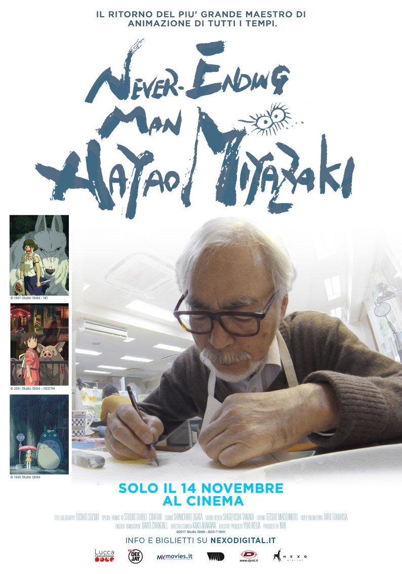 Arriva nelle sale della provincia “Never Ending Man. Hayao Miyazaki”
