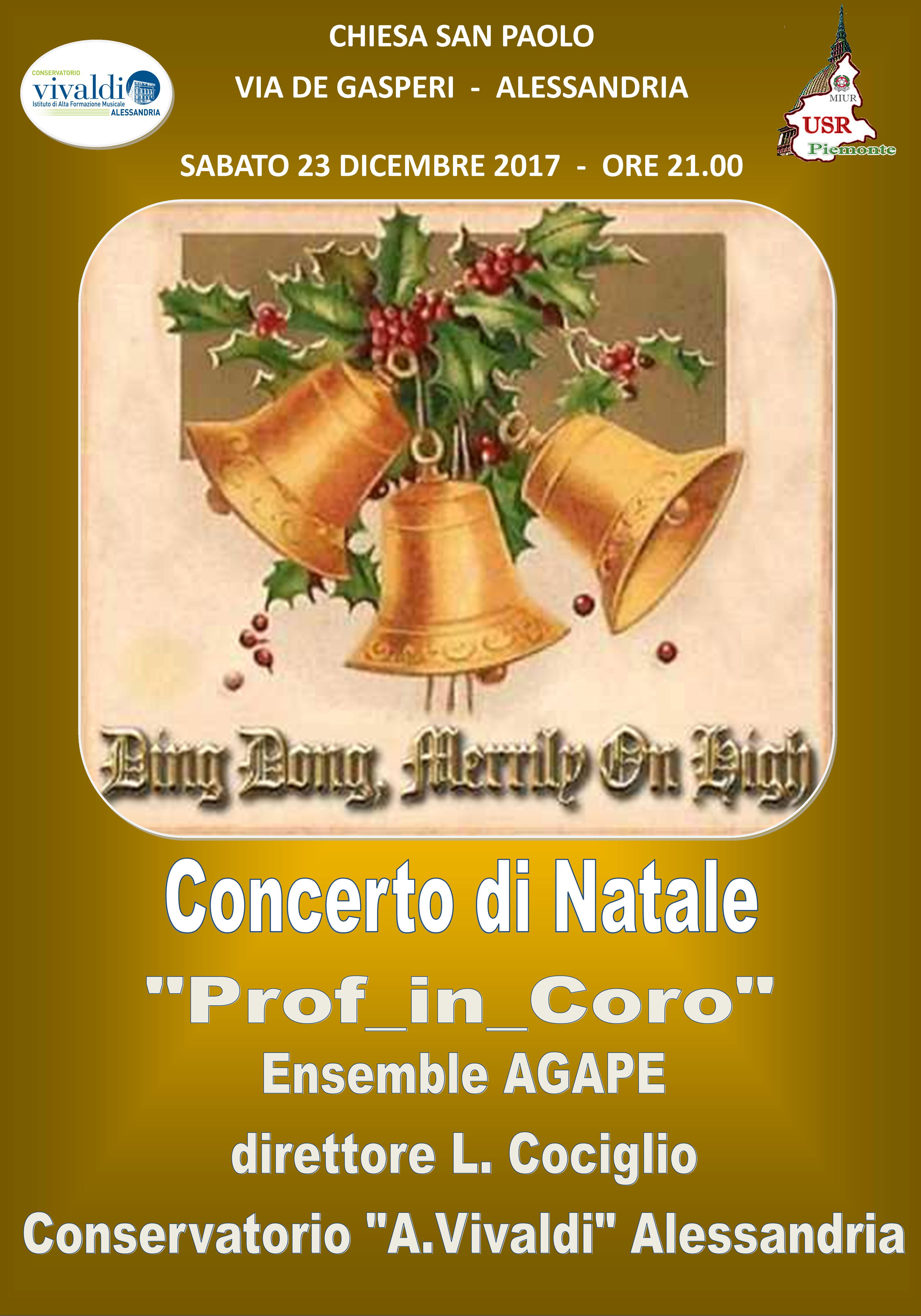 “Prof in coro”, ad Alessandria il concerto natalizio