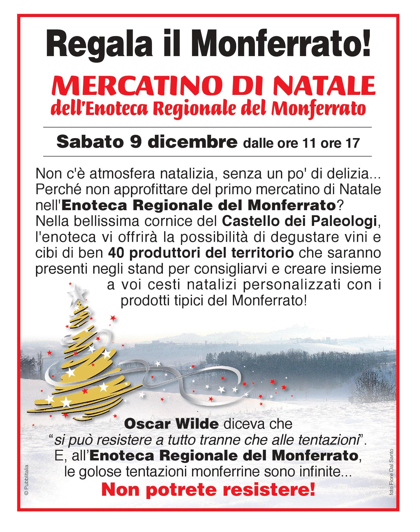 Mercatino di Natale dell’Enoteca Regionale del Monferrato