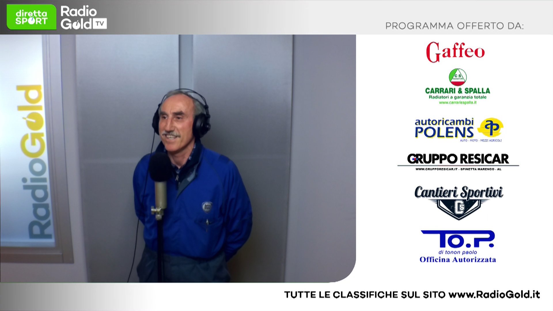Eccellenza: su Radio Gold Tv il presidente Paolo Tonon