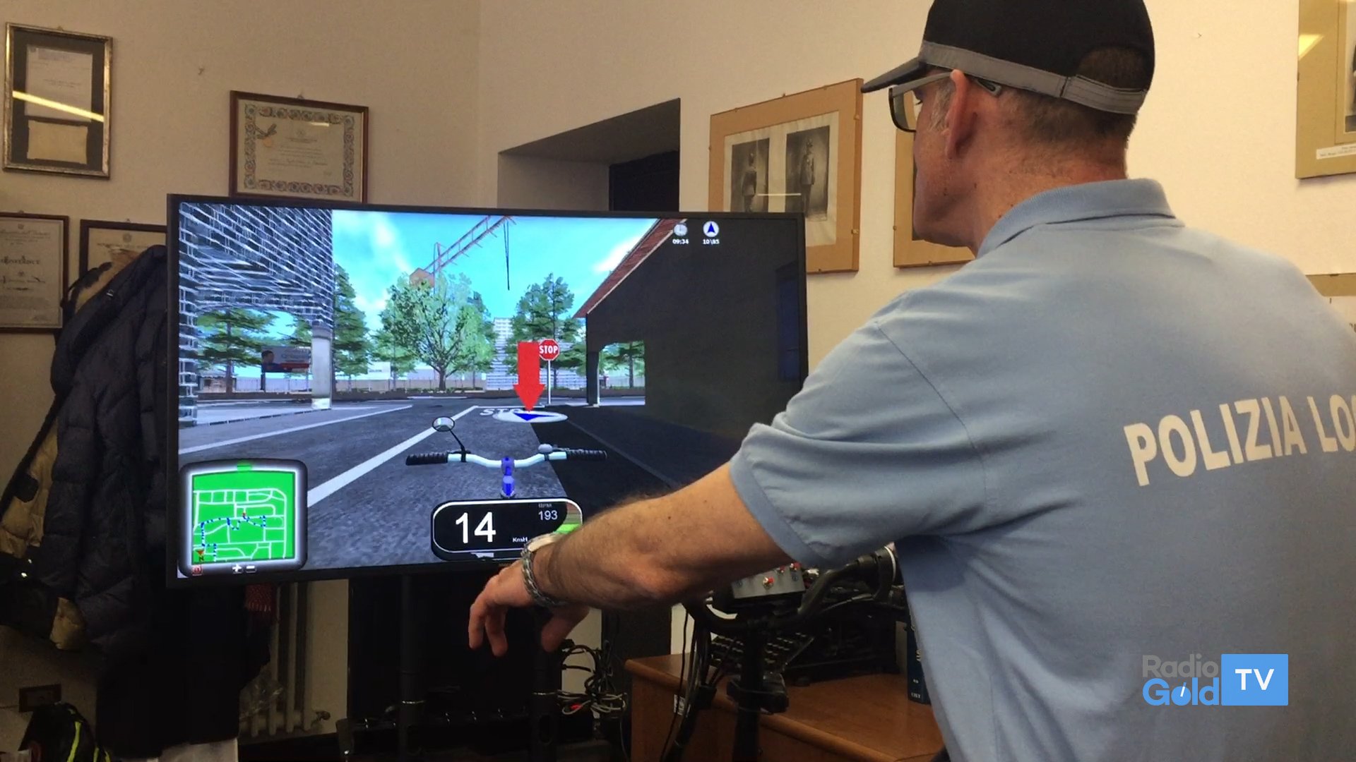 Simulatore di bici per l’educazione stradale nelle scuole